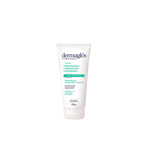 Crema Corporal Dermaglos Hidratacion + Absorcion Inmediata x 175 gr