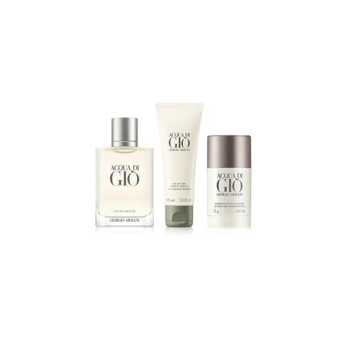 Estuche Acqua Di Gio Men EDT + Shower Gel + Desodorante x 100 ml