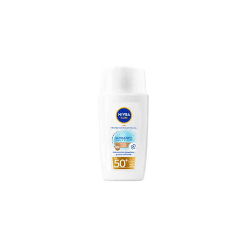 Protector Solar Facial Nivea Sun Daily Fluid Tono Medio FPS 50+ x 40 ml
