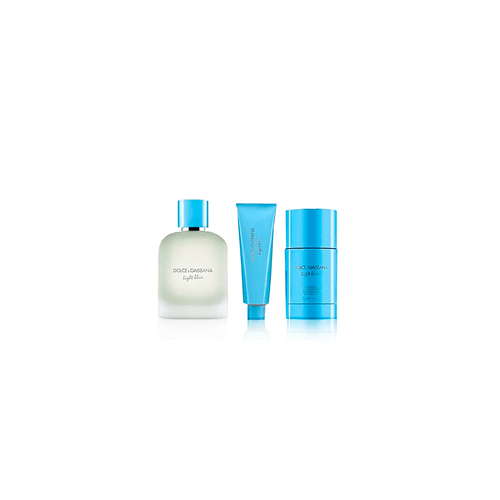Estuche Dolce and Gabbana Light Blue Pour Homme x 100 ml + Mini + Shower