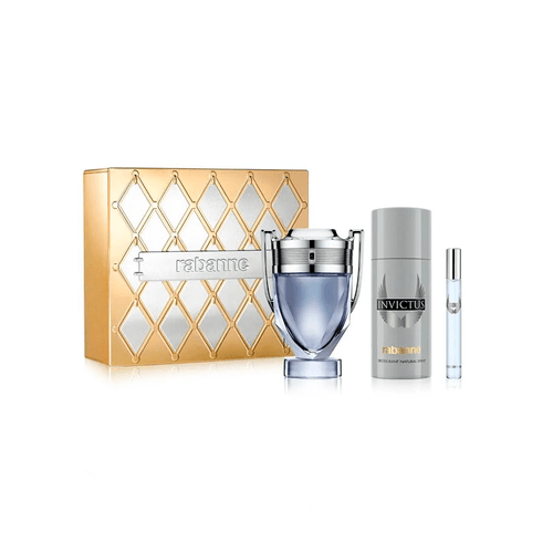 Estuche Paco Rabanne Invictus EDT + DEO + Body Lotion