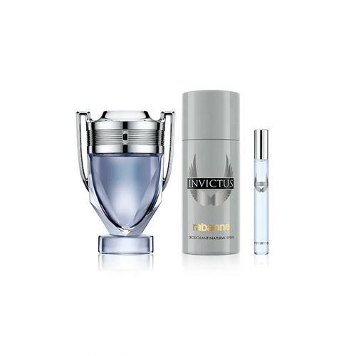 Estuche Paco Rabanne Invictus EDT + DEO + Body Lotion
