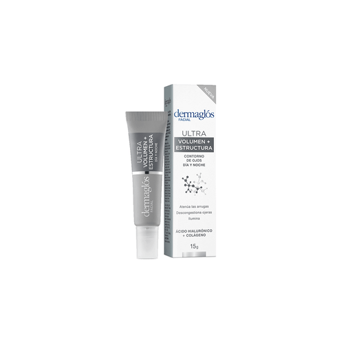 Crema Facial Dermaglos Ultra Volumen + Estructura Contorno x 15 gr