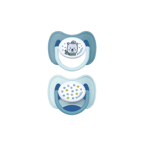 Chupete Simetrico Babelito 0-6 Meses T1 Celeste x 2 unid