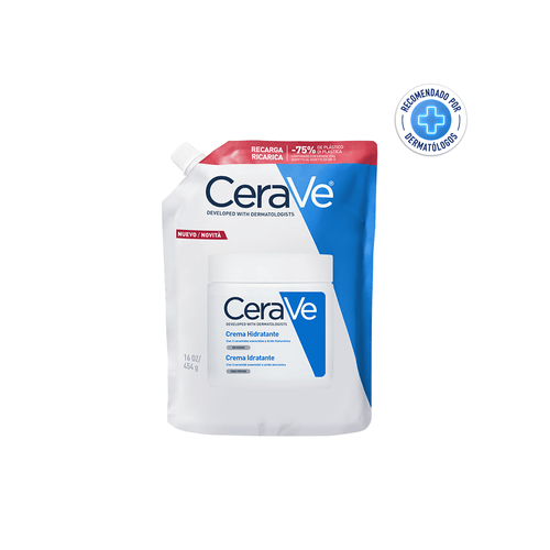 Crema Hidratante CeraVe para Piel Seca a Muy Seca Refill x 454 gr