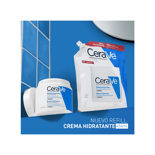 Crema Hidratante CeraVe para Piel Seca a Muy Seca Refill x 454 gr