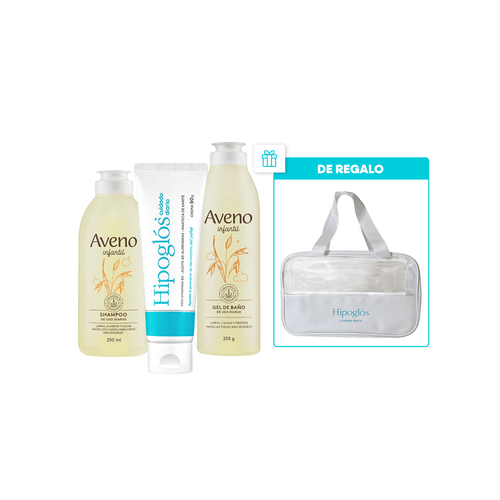 Kit Infantil Aveno Shampoo + Gel de Baño + Hipoglos x 90 gr