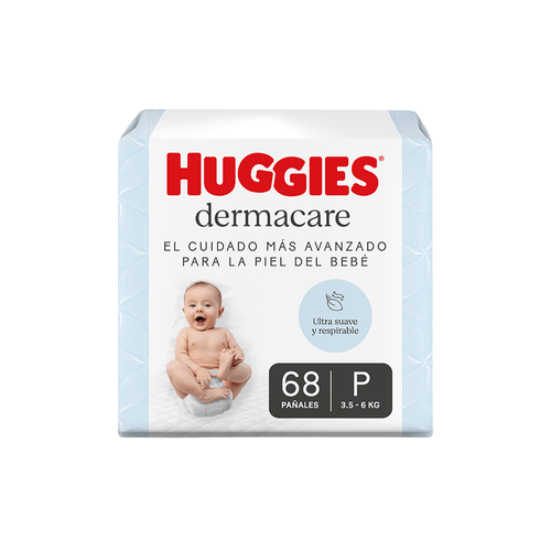 Pañal Huggies Dermacare P x 68 unid