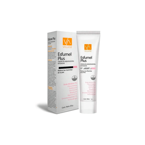 Crema Blanqueadora Intensiva Valuge Esfumel Plus x 20 gr