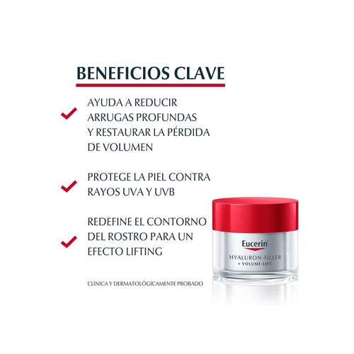 Crema de Día Eucerin Hyaluron-Filler + Volume-Lift  FPS15 x 50 ml