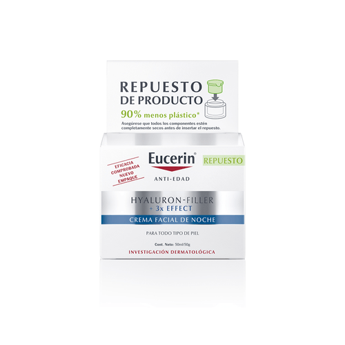 Repuesto de Crema Facial Antiarrugas Eucerin Hyaluron-Filler+3x Effect x 50 ml