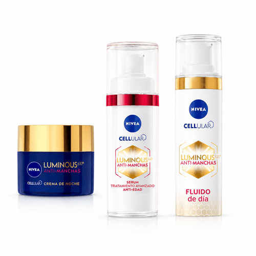 Combo Nivea Rutina Completa Lumi: Dia + Noche + Serum Antiage